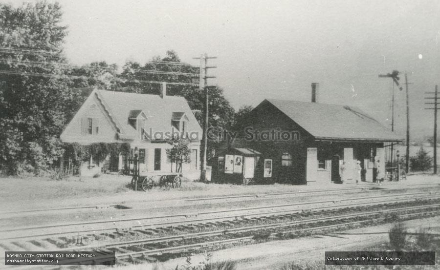 Postcard: Railroad Station, Norfolk, Massachusetts